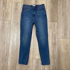 A&F High Rise Super Skinny Ankle Jeans